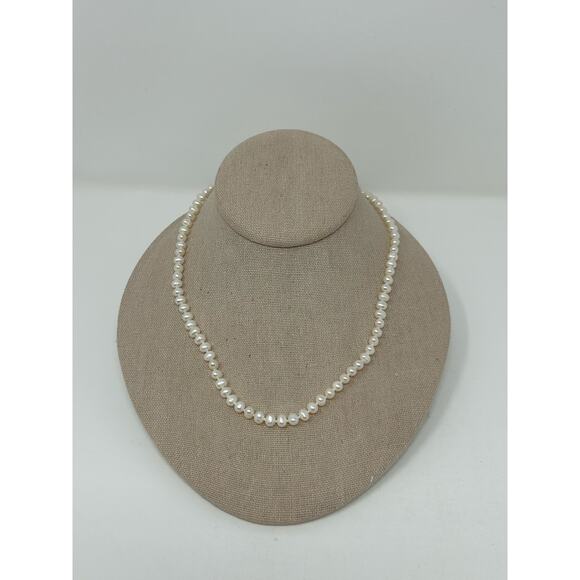 Potato Pearl Necklace with 14KT Clasp - Picture 5 of 11